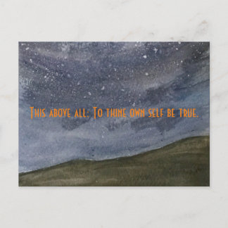 Hamlet-Zitat Postkarte