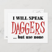 Hamlet's Daggers Postkarte (Vorne/Hinten)