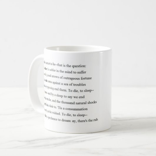 HamletSoliloquy Kaffeetasse (Vorderseite Links)