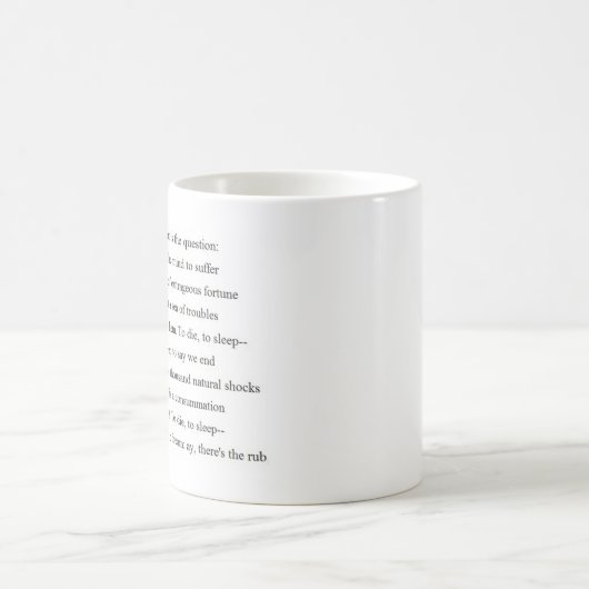 HamletSoliloquy Kaffeetasse (Mittel)