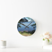 Hamlin Lake Acrylic Wall Clock Runde Wanduhr (Zuhause)
