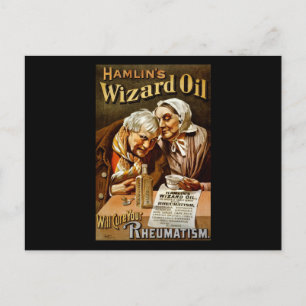 Hamlin's Wizard-Öl wird Ihre Rheuma heilen Postkarte