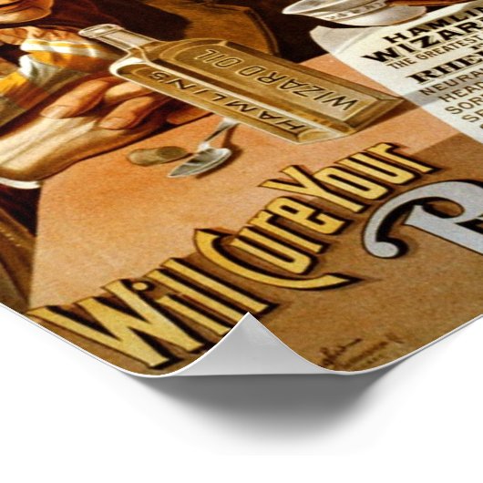 Hamlins Zauberer-Ölplakat Poster (Ecke)