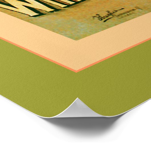 Hamlins Zauberöl ~ Vintage Werbung Poster (Ecke)