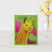 HamLlama Note Card Karte (Gelbe Blume)