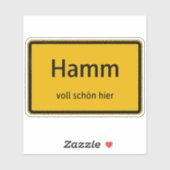 Hamm Aufkleber Sticker Autoaufkleber (Blatt)