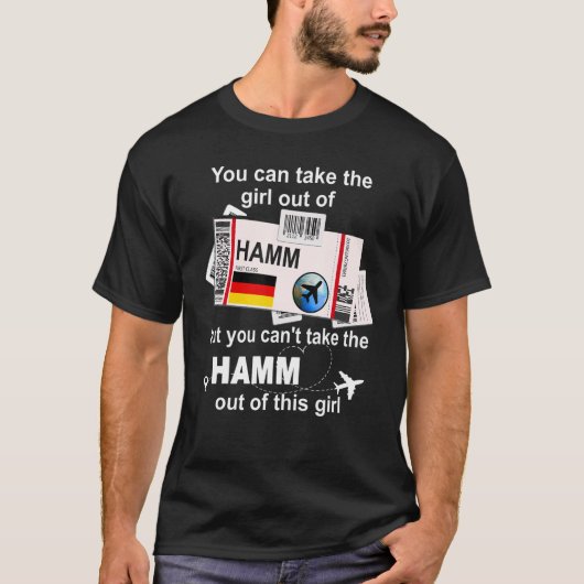 Hamm Boarding Pass - Hamm Girl - Hamm T-Shirt (Vorderseite)