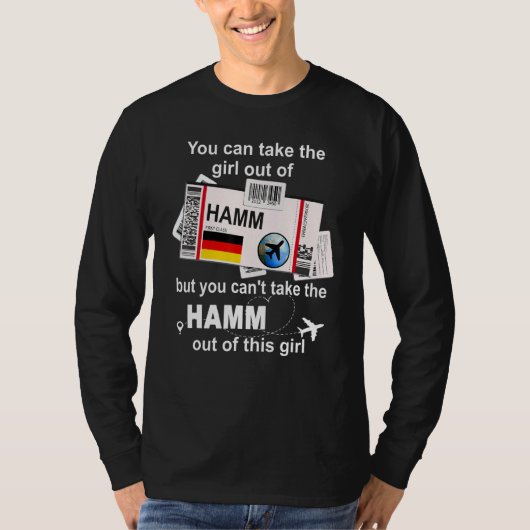 Hamm Boarding Pass - Hamm Mädchen - Hamm T-Shirt (Vorderseite)