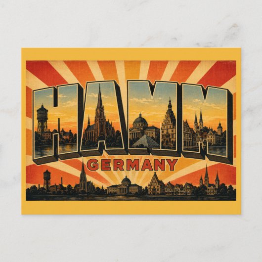 Hamm Deutschland Pauluskirche Postkarte (Vorderseite)