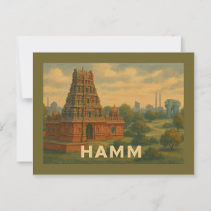 Hamm Deutschland Stadt Kunst Postkarte