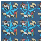 Hammelfleisch Bustin Rodeo-Western-Gewebe Stoff (Muster)