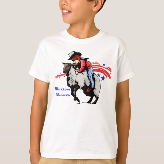 Hammelfleisch-Kerl-Rodeo-T - Shirt (Vorderseite)