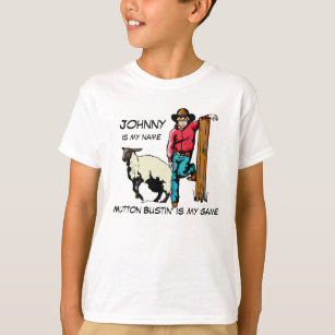 Hammelfleisch-Kerl-Rodeo-T - Shirt personifizieren