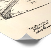 Hammer 1901 Patent Art Old Peper Poster (Ecke)