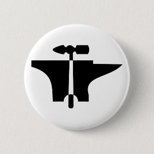 Hammer Amboss anvil Button