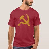 Hammer and Sickle - Communism Symbol Red T-Shirt (Vorderseite)