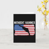 Hammer B-2 Stealth Jet Operation Usa Flag Karte (Gelbe Blume)