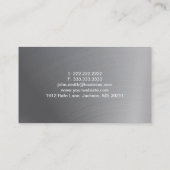 Hammer-Bau-Metallbeschaffenheits-Visitenkarte Visitenkarte (Rückseite)