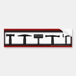 Hammer beschattet Autoaufkleber