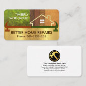 Hammer Border Timer Zuhause Landscape Visitenkarte (Vorne/Hinten)