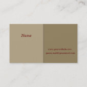 Hammer Business Card Visitenkarte (Rückseite)