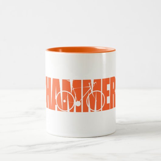 Hammer Cycling Zweifarbige Tasse (Mittel)