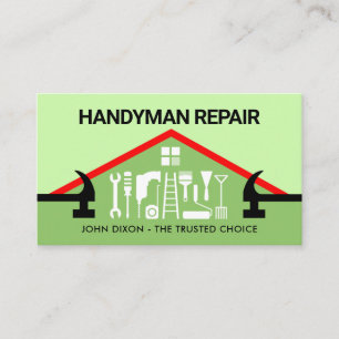 Hammer-Dachdecker-Heimwerker-Reparaturwerkzeug Visitenkarte