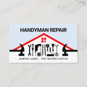 Hammer-Dachdecker-Heimwerker-Reparaturwerkzeug Visitenkarte