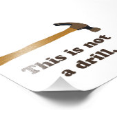 Hammer - Dies ist keine Drill Fotodruck (Ecke)