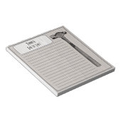 Hammer es aus, es handlich Mann Chore List Monogra Notizblock (angewinkelt)