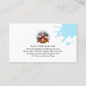 Hammer Gebäude Foundation Handyman Visitenkarte (Rückseite)