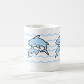 Hammer-Hai-Strand-Kinder-Name Kaffeetasse (Mittel)