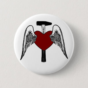Hammer-Herz Button