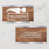 Hammer | Holz und Metall Visitenkarte (Vorne/Hinten)