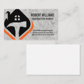 Hammer-House-Logo | Beton Terminkarte (Vorne/Hinten)