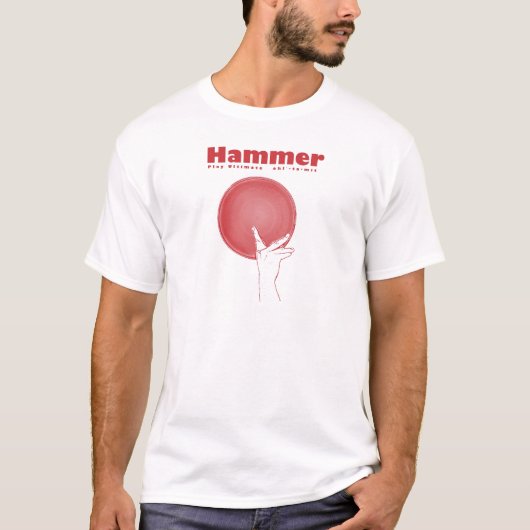 Hammer im ROT T-Shirt (Vorderseite)