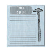 Hammer It Out Fix It Chore List Monogram