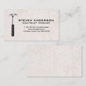 Hammer-Logo | Grunge Textur Wall Visitenkarte (Vorne/Hinten)