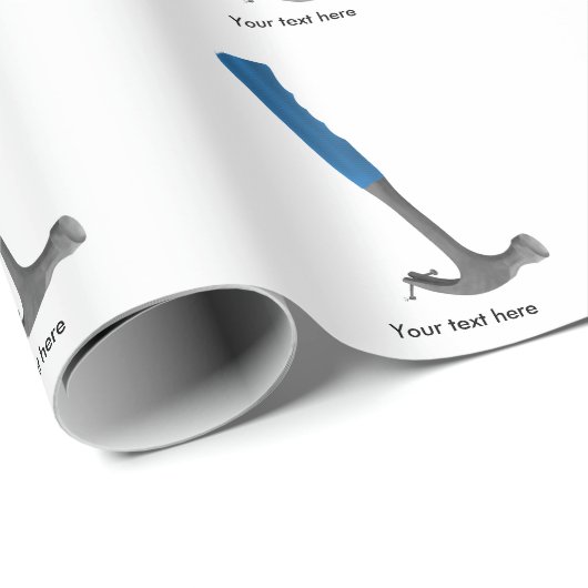 Hammer Pulling Nails Geschenkpapier (Rolleneckpunkt)