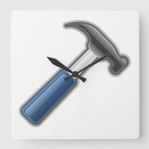 Hammer Quadratische Wanduhr