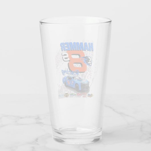 Hammer Racing Glass Cup Glas (Rückseite)