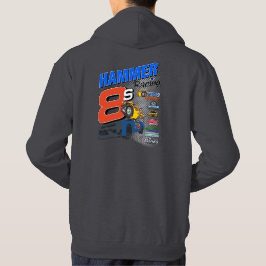 Hammer Racing Mens Hoodie 2024 (Rückseite)