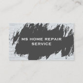 Hammer | Schraubenschlüssel | Holz und Ziegel Visitenkarte (Rückseite)