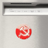 Hammer, Sichel und rote Fahnen Magnet (In Situ (Geschirrspüler))