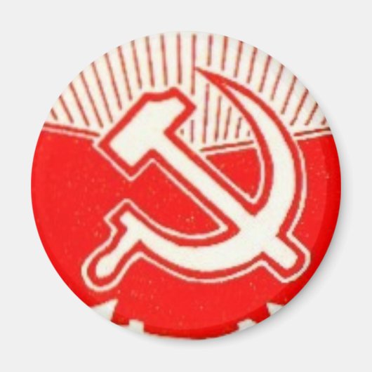 Hammer, Sichel und rote Fahnen Magnet (Vorne)