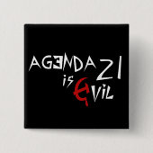 Hammer Sickle Agenda 21 ist das Böse Button (Vorderseite)