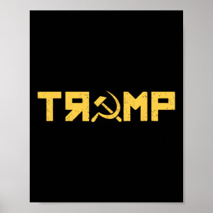 Hammer Sickle Russia Collusion Ussr Resist Poster