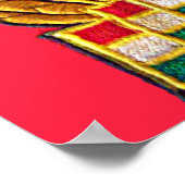 Hammer, Sickle, sowjetische Flagge und Ungarische Poster (Ecke)