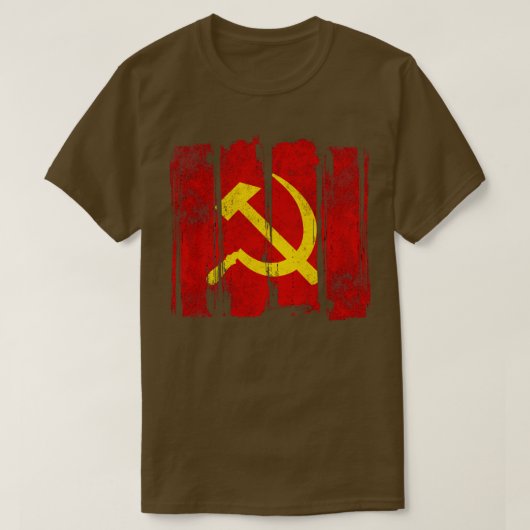 Hammer Sickle sowjetische Gewerkschaft Kommunismus T-Shirt (Design vorne)