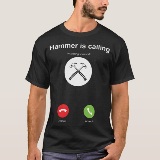 Hammer Smartphone ist LKW-Junge Shirt 8. (Vorderseite)